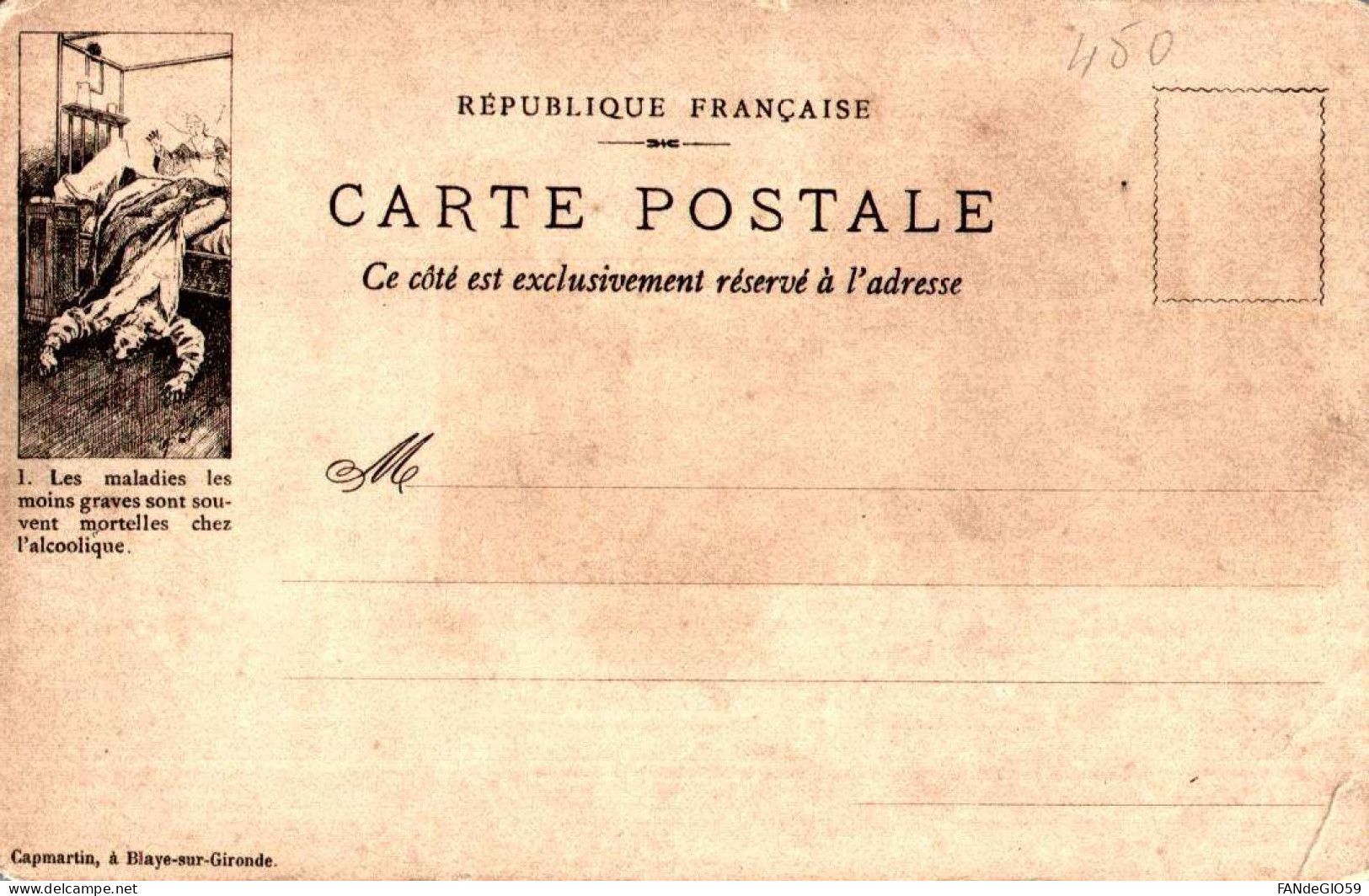 CARTE POSTALE CAPMARTIN  / CHATEAU   DE VEZ  /// 30 - Castelli