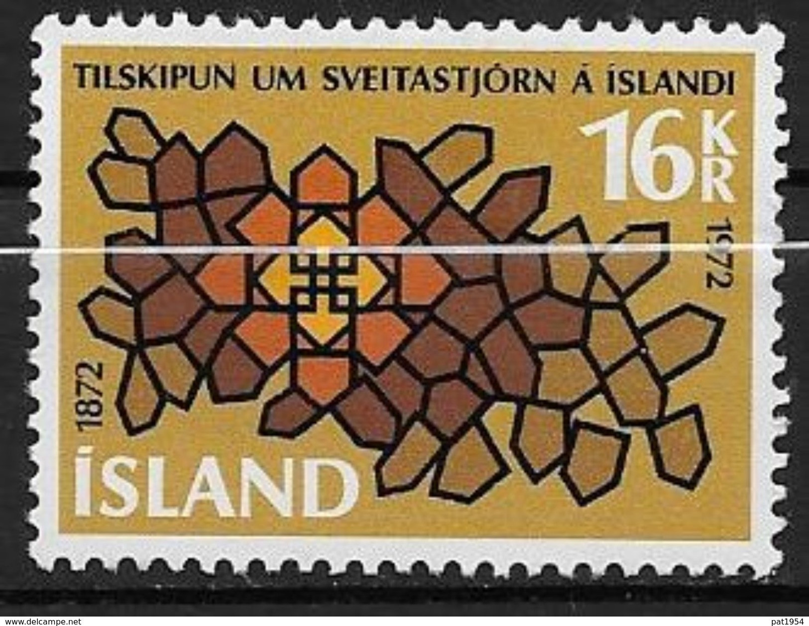Islande 1972 N° 416  Neuf ** MNH Loi Communale - Nuevos
