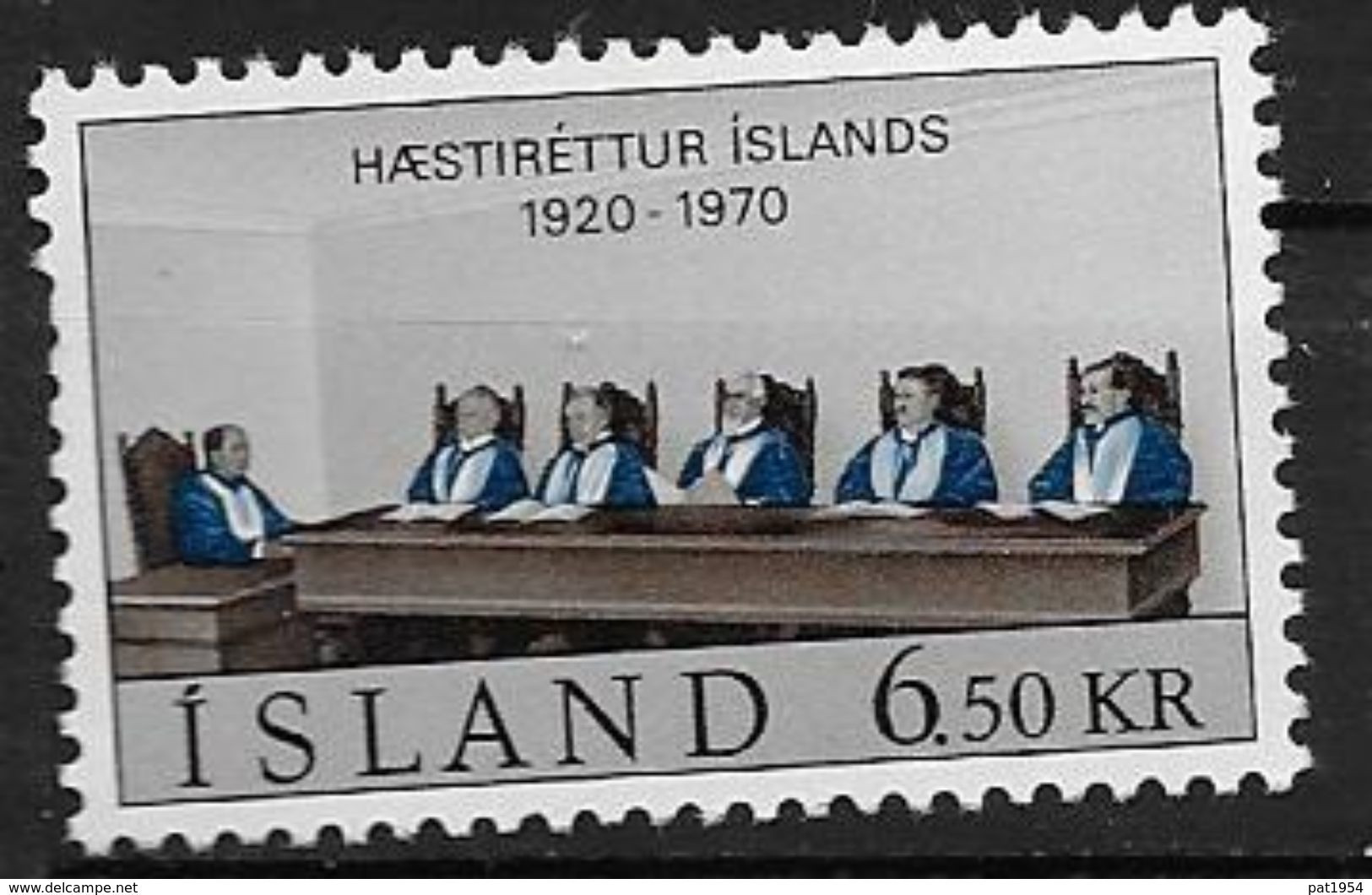 Islande 1970 N° 391  Neuf ** MNH Cour Suprême - Neufs