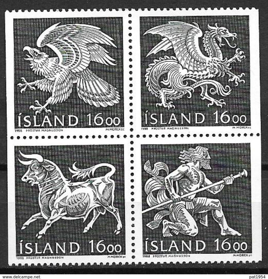 Islande 1988 N° 637/640 Neufs Armoiries - Unused Stamps