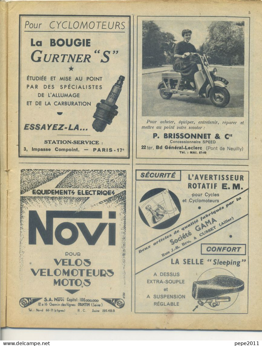 REVUE MOTOCYCLES N° 88 - 1952 - Les Champions De France - Couverture: Moto NORTON - Pub: Solexine, Mobylette, - Auto/Motorrad