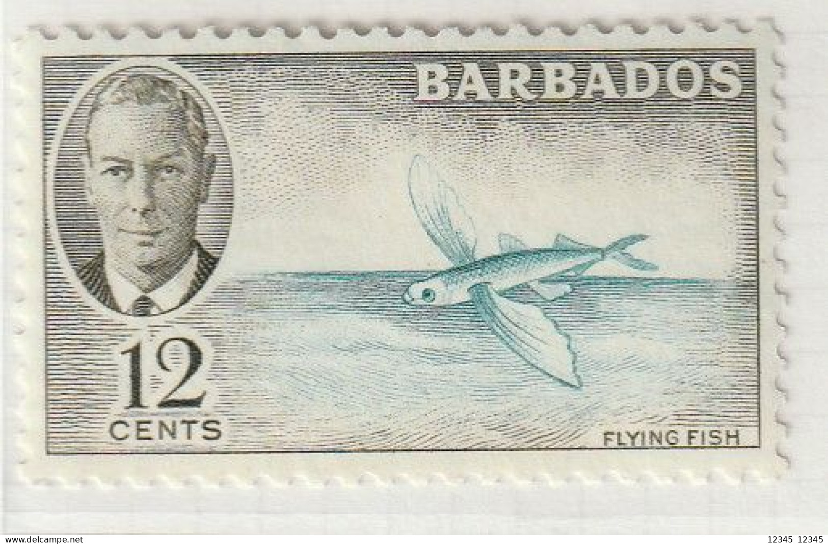 Barbados 1950, Postfris MNH, Flying Fish - Barbados (1966-...)