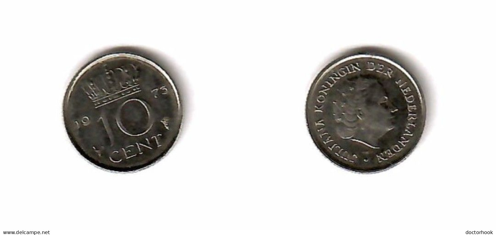 NETHERLANDS   10 CENTS 1973 (KM # 182) #7629 - 1948-1980 : Juliana