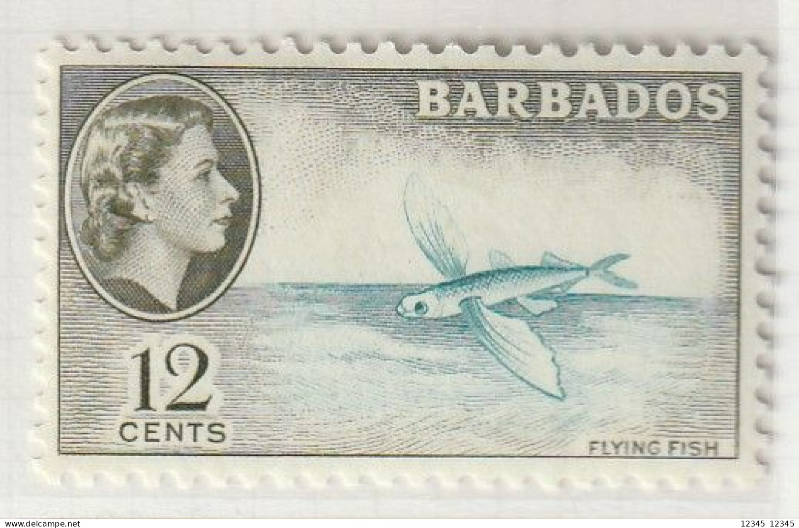 Barbados 1953, Postfris MNH, Flying Fish - Barbados (1966-...)