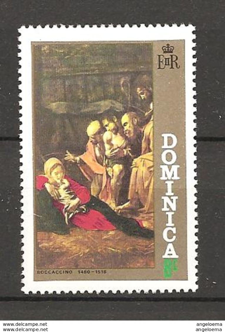 DOMINICA - 1975 BOCCACCIO BOCCACCINO Adorazione Dei Pastori Nuovo** MNH - Religión