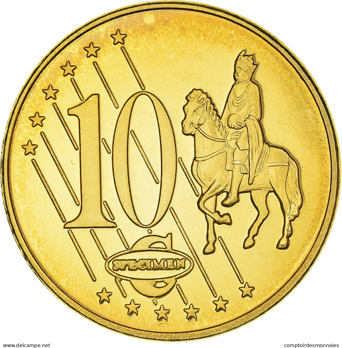 Hongrie, Fantasy Euro Patterns, 10 Euro Cent, 2003, FDC, Cuivre - Essais Privés / Non-officiels