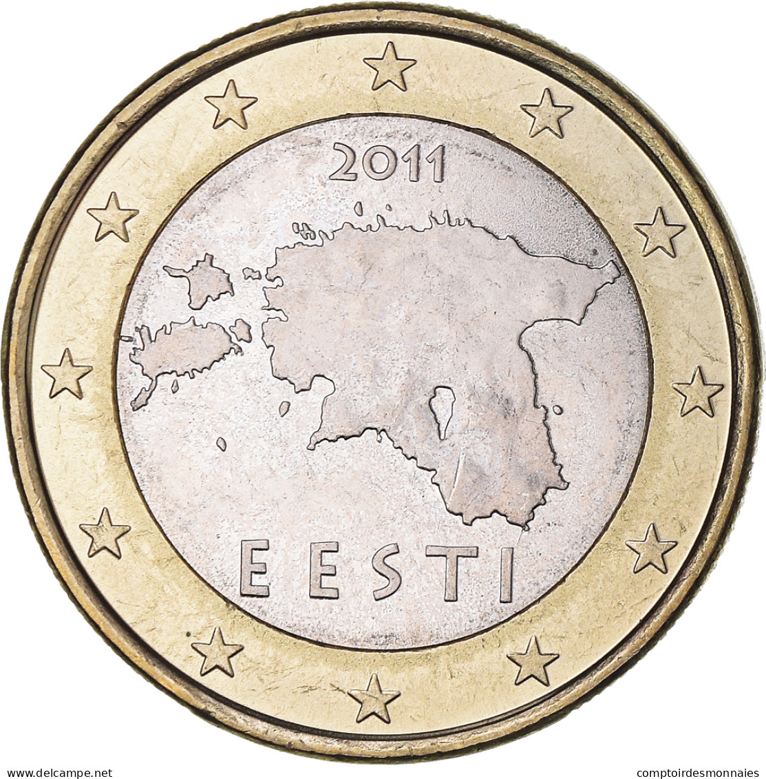 Estonie, Euro, 2011, Vantaa, TTB+, Bimétallique, KM:67 - Estonia