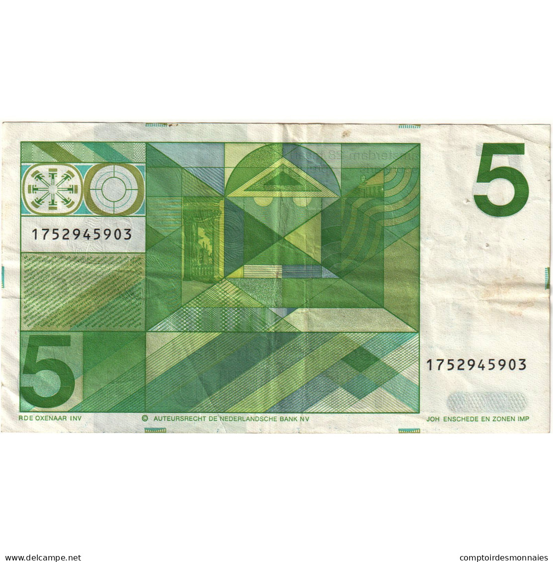 Pays-Bas, 5 Gulden, 1973-03-28, TTB - 5 Gulden