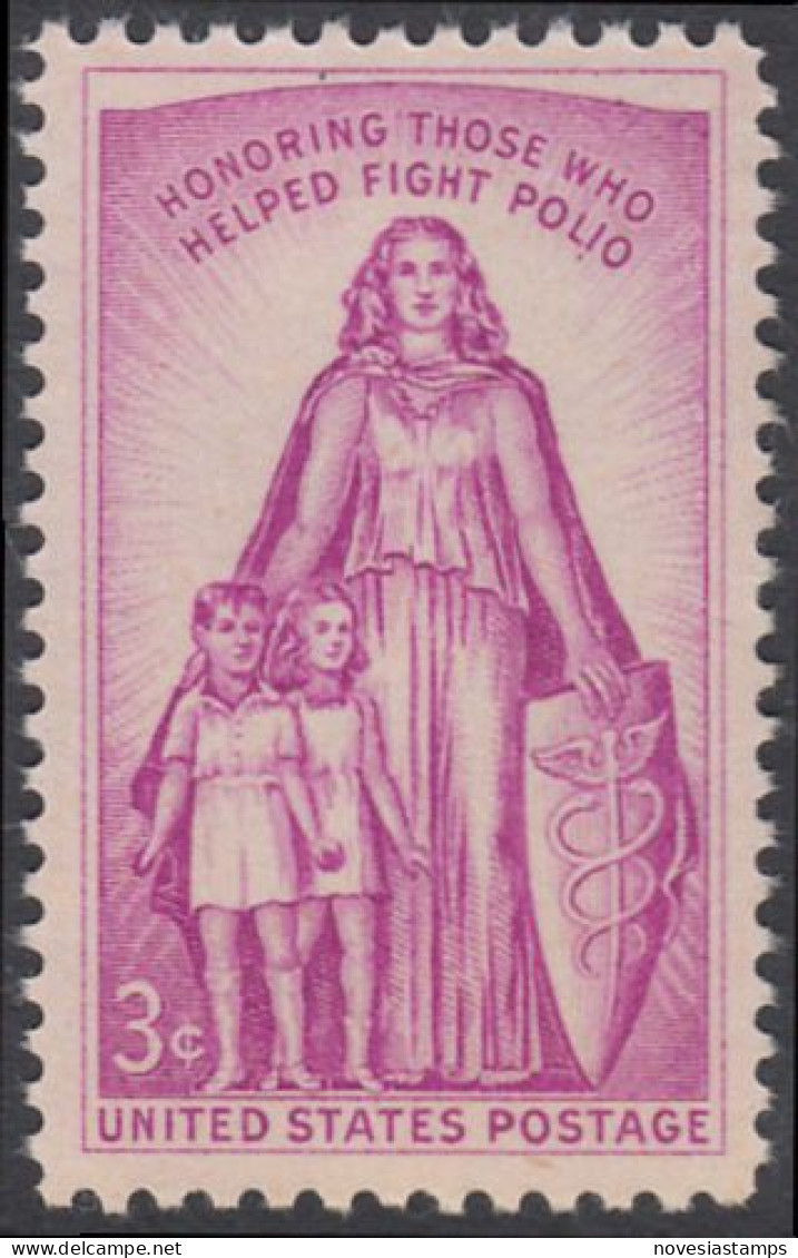 !a! USA Sc# 1087 MNH SINGLE (a2) - Polio - Unused Stamps