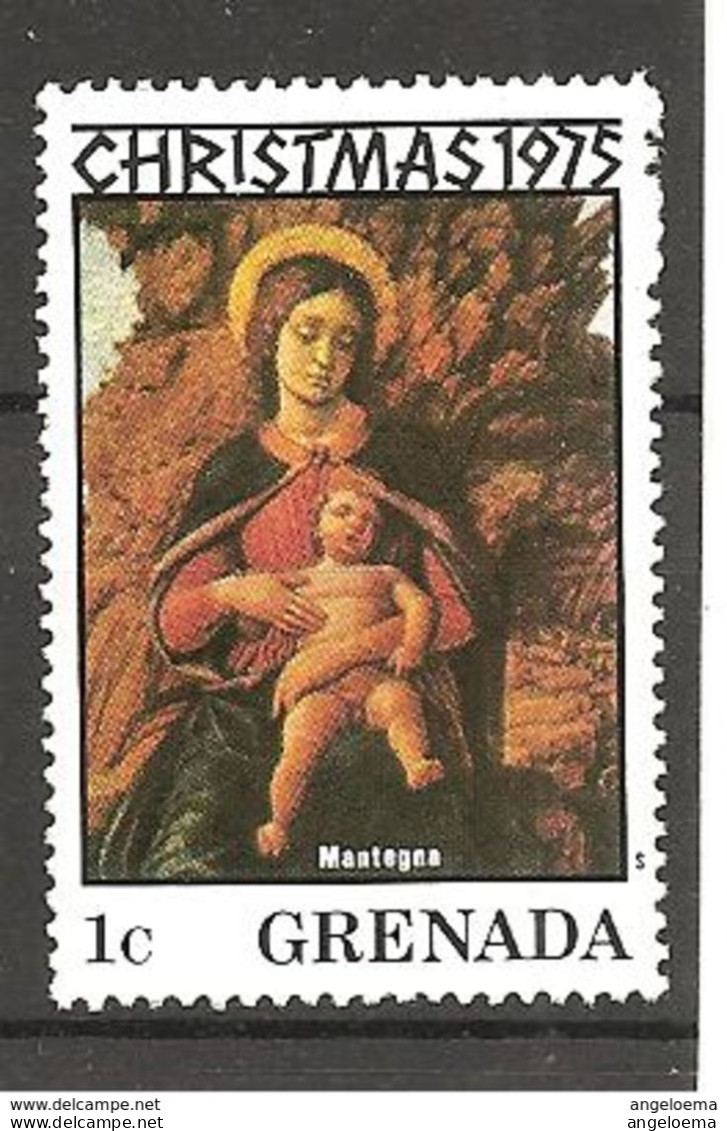 GRENADA - 1975 MANTEGNA Madonna Della Cava (Uffizi, Firenze) Nuovo** MNH - Madonnen