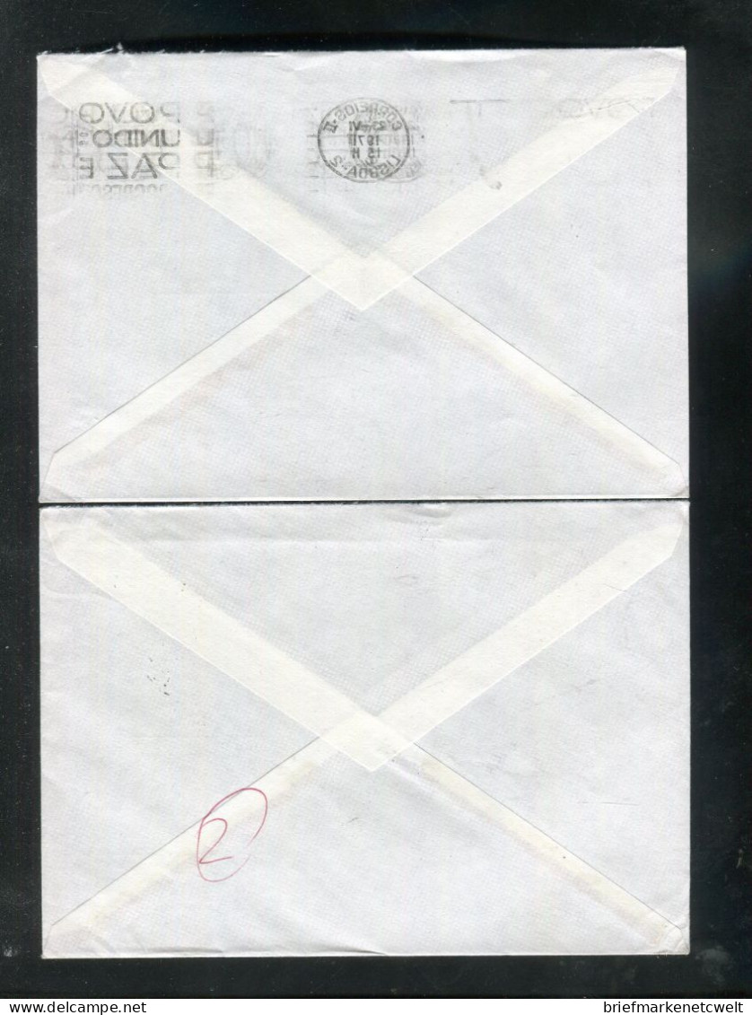 "PORTUGAL" 1971, 2 Schiffspostbriefe (60066) - Lettres & Documents