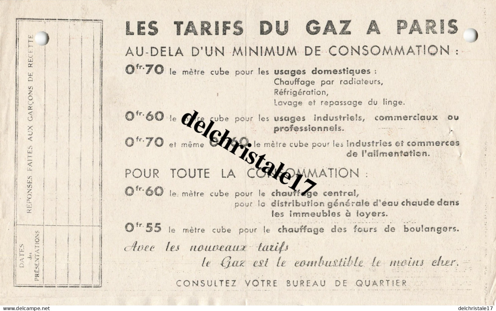 75 0029 PARIS SEINE 1937 - Cie Du Gaz De Paris Publicité Gaz Combustible Le Plus Économique Rue Condorcet à M. TOUTAIN - Elektriciteit En Gas