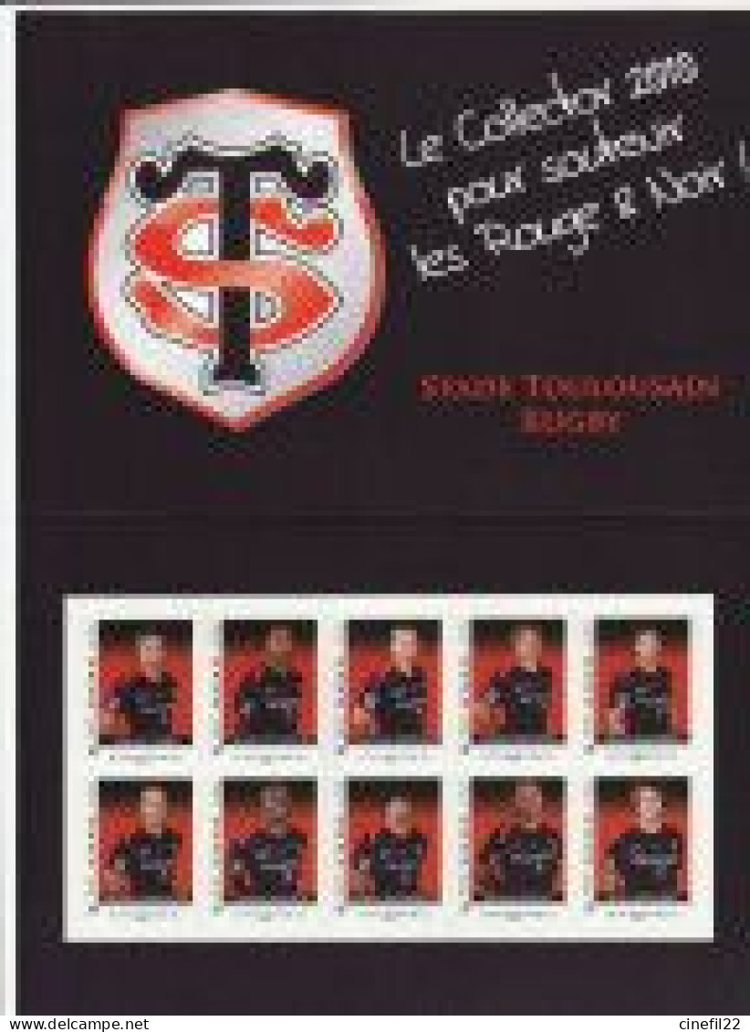 Rugby, Collector Stade Toulousain, 10 Timbres Personnalisés, 2009 (**) - Rugby