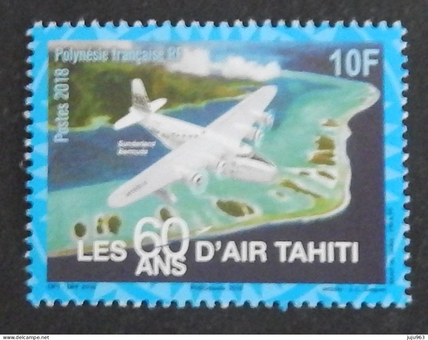 POLYNESIE FRANCAISE  YT 1176 NEUF**MNH "LES 60 ANS D'AIR HAITI" ANNÉE 2018 - Nuevos