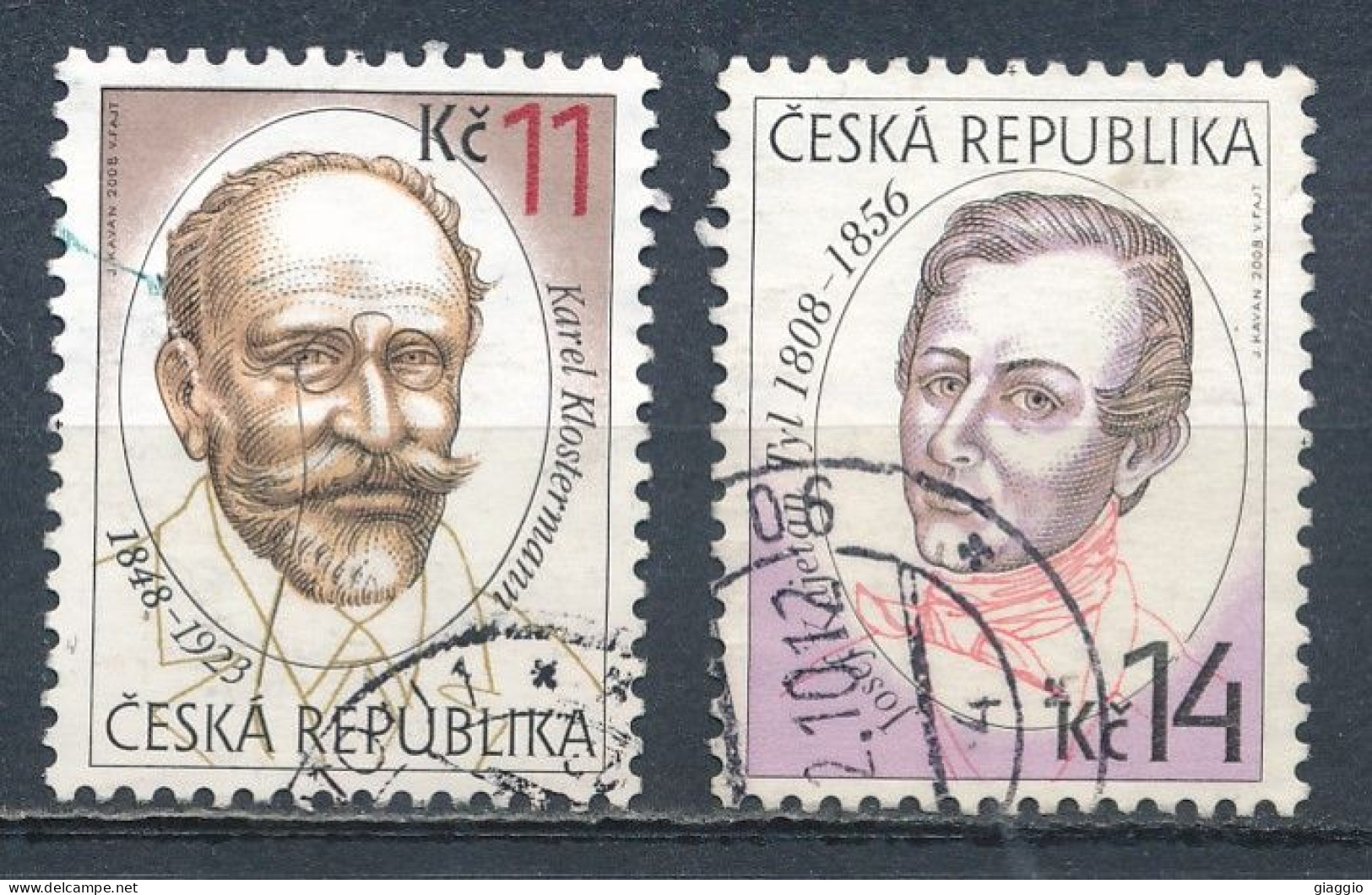 °°° CZECH REPUBLIC - Y&T N°489/90 - 2008 °°° - Used Stamps