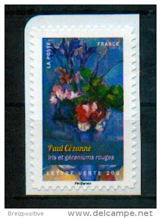 France 2015 - Paul Cézanne, "Iris Et Géranium Rouge", Musée D'Orsay / "Iris And Red Geranium", Orsay Museum - MNH - Impressionisme