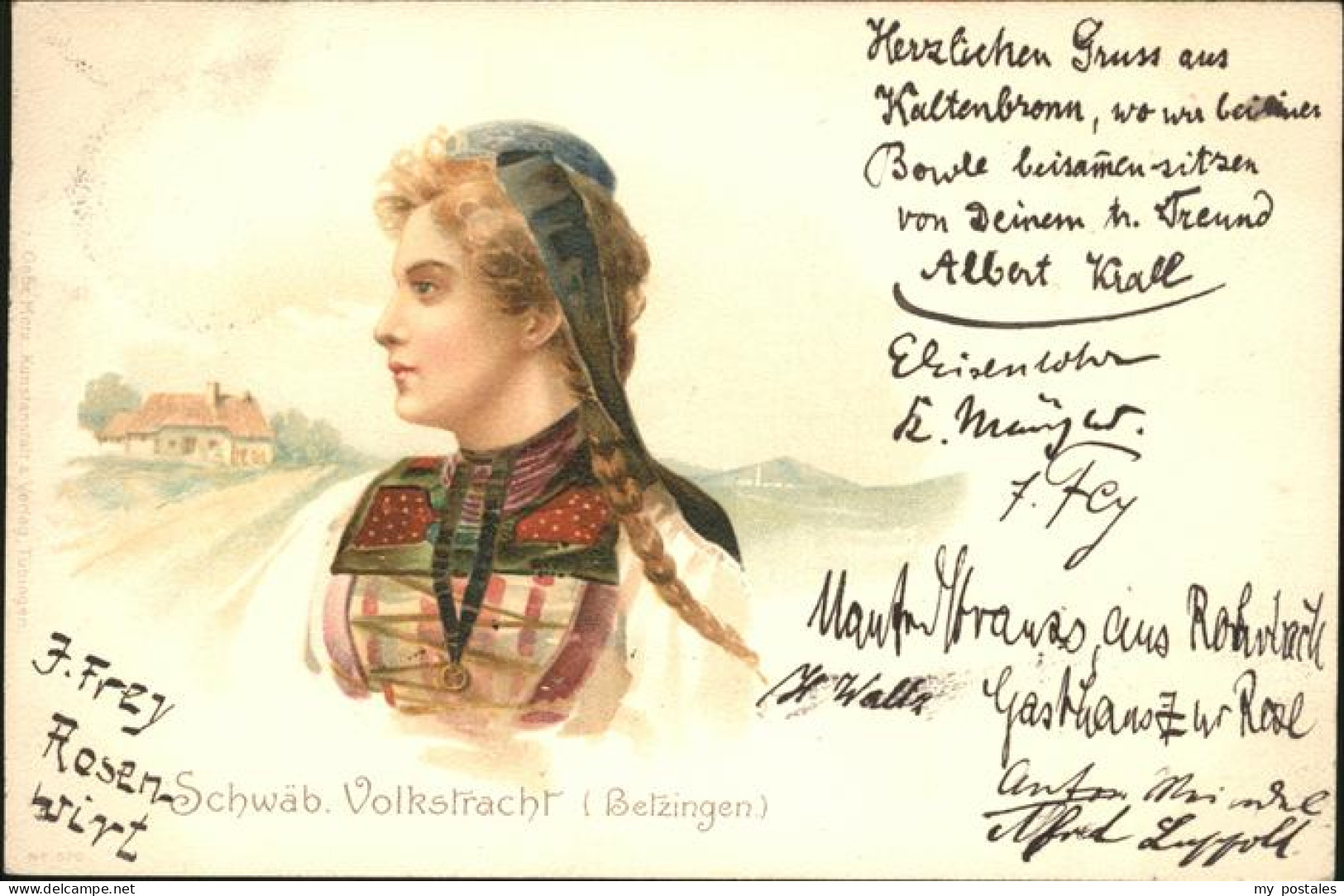 41108070 Gernsbach Schwaeb. Volkstracht Gernsbach - Gernsbach