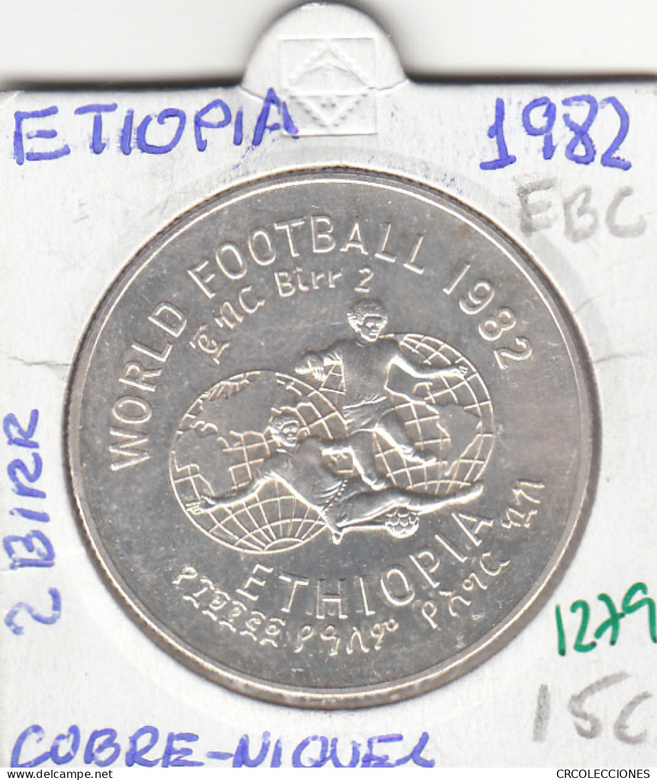 CR1279BIS MONEDA ETIOPIA 2 BIRR 1982 COBRE-NIQUEL EBC  - Autres – Afrique