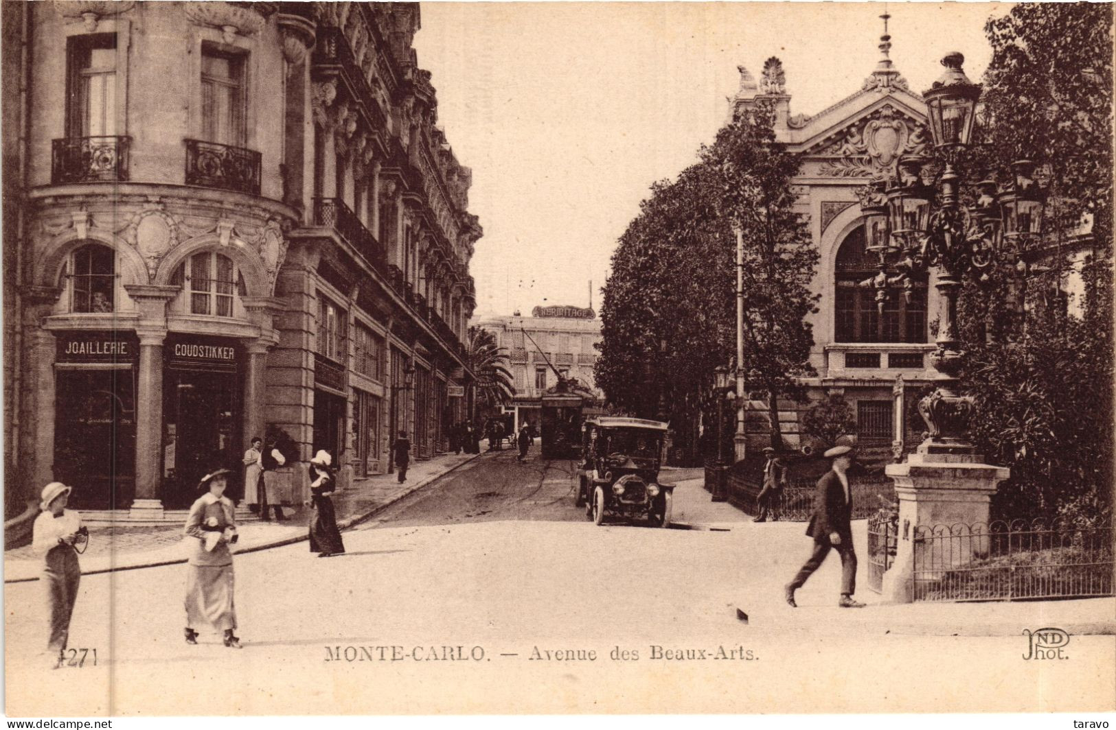 MONACO - MONTE-CARLO - Avenue Des Beaux-Arts - Tram, Automobile - Joaillier - Spielbank