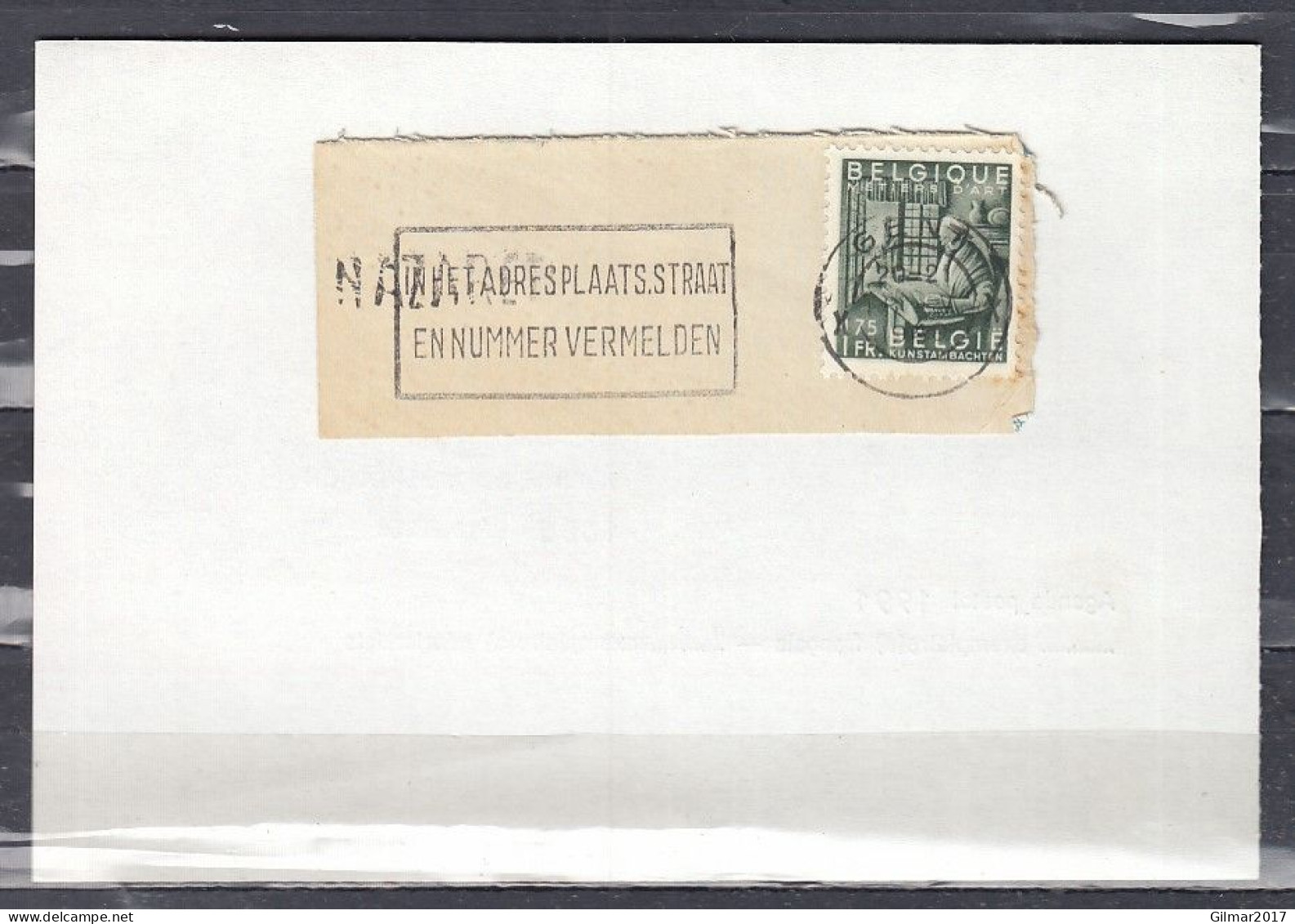 Fragment Met Langstempel Nazareth - Linear Postmarks