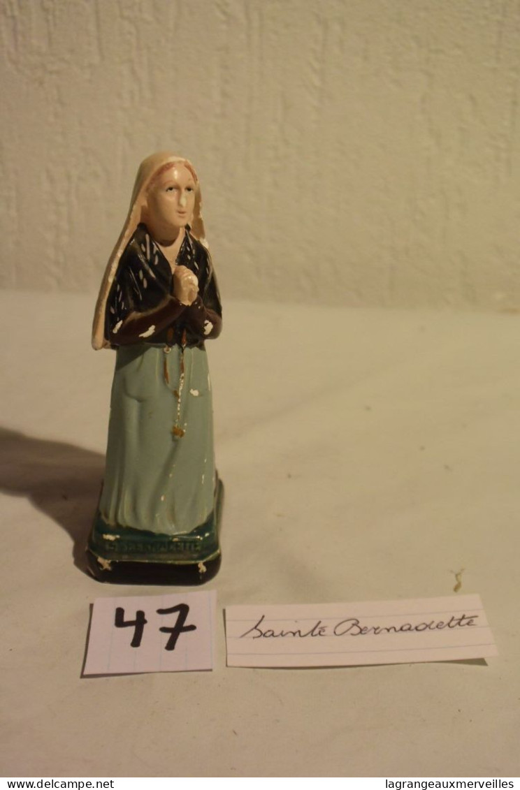 C47 Statuette De Sainte Bernadette En Plâtre - Escayola