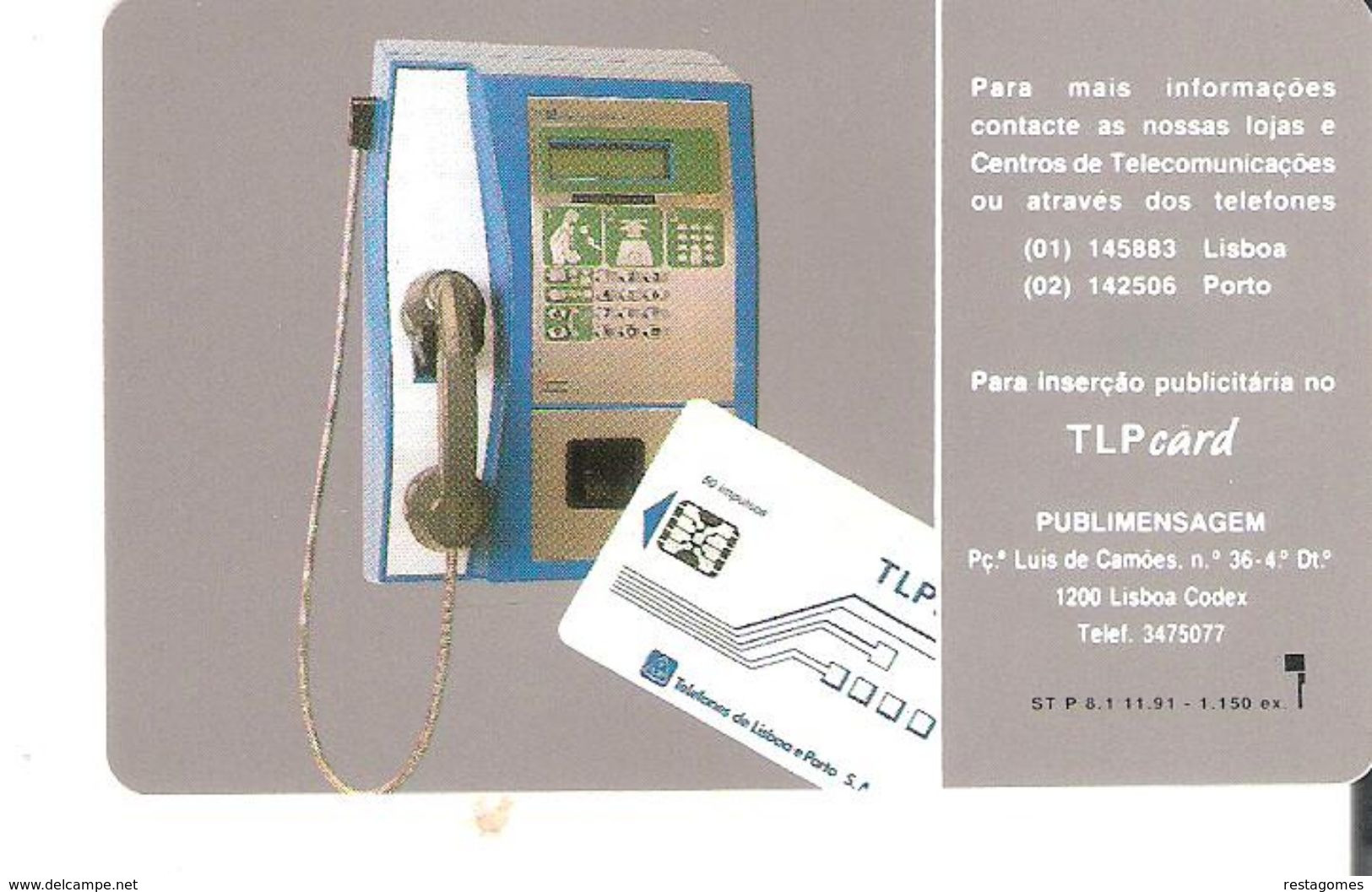 Portugal - Phonecard/ Telécarte Telecom Card /   ELOTÉCNICO 20  Nuevo - Portogallo