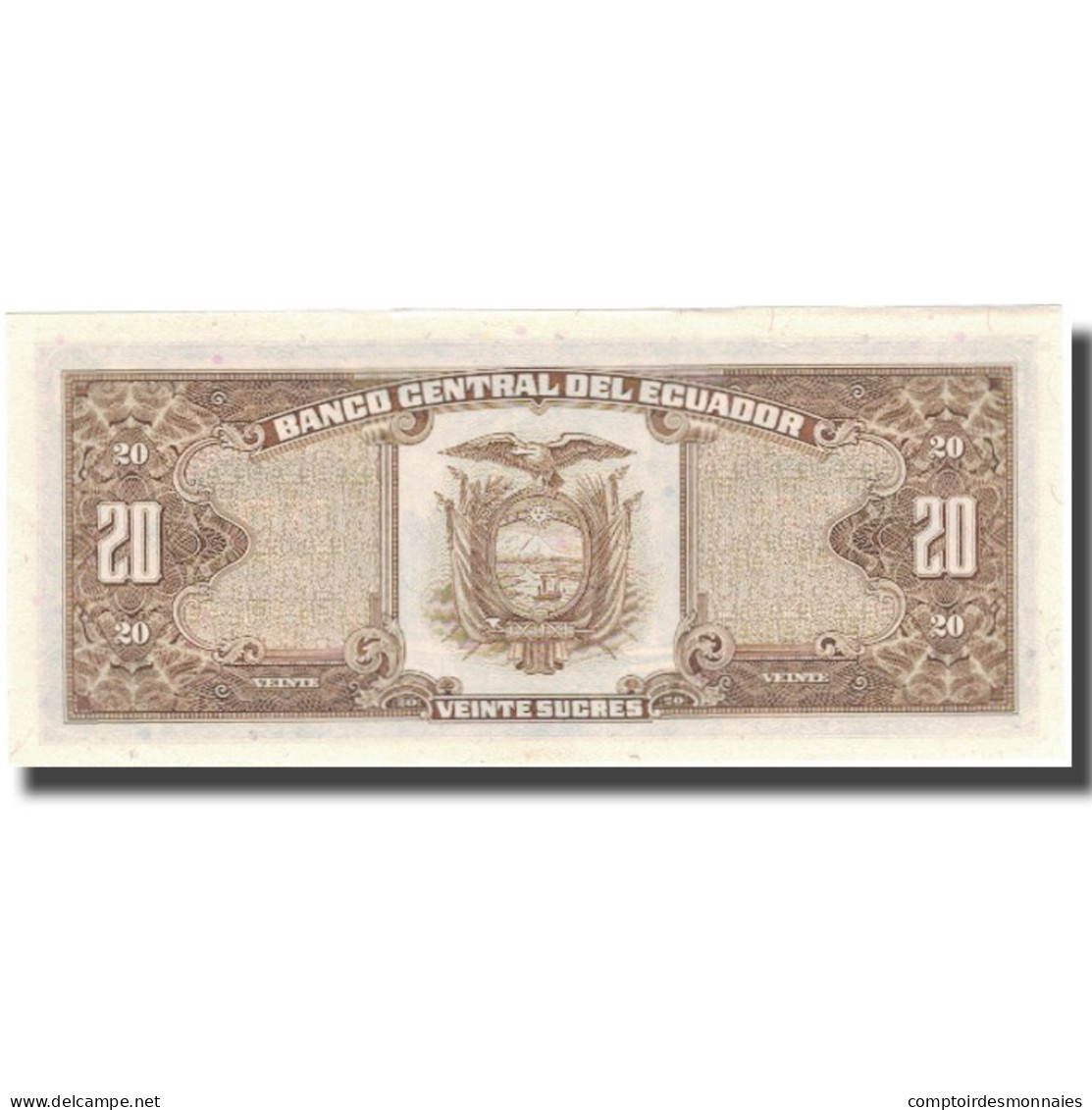 Billet, Équateur, 20 Sucres, 1986, 1986-04-29, KM:121Aa, NEUF - Ecuador