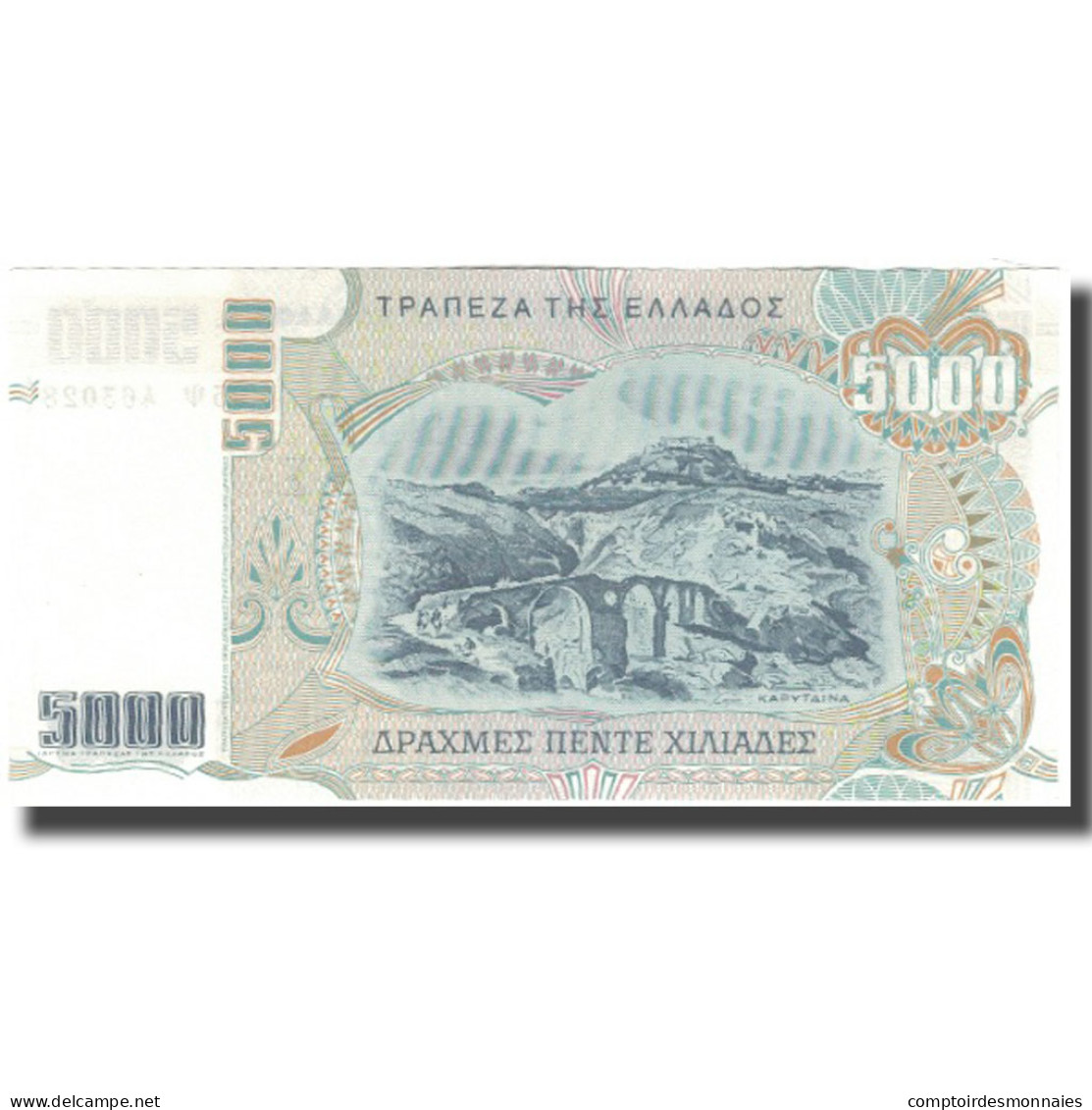 Billet, Grèce, 5000 Drachmaes, 1997, KM:205a, SPL - Grèce