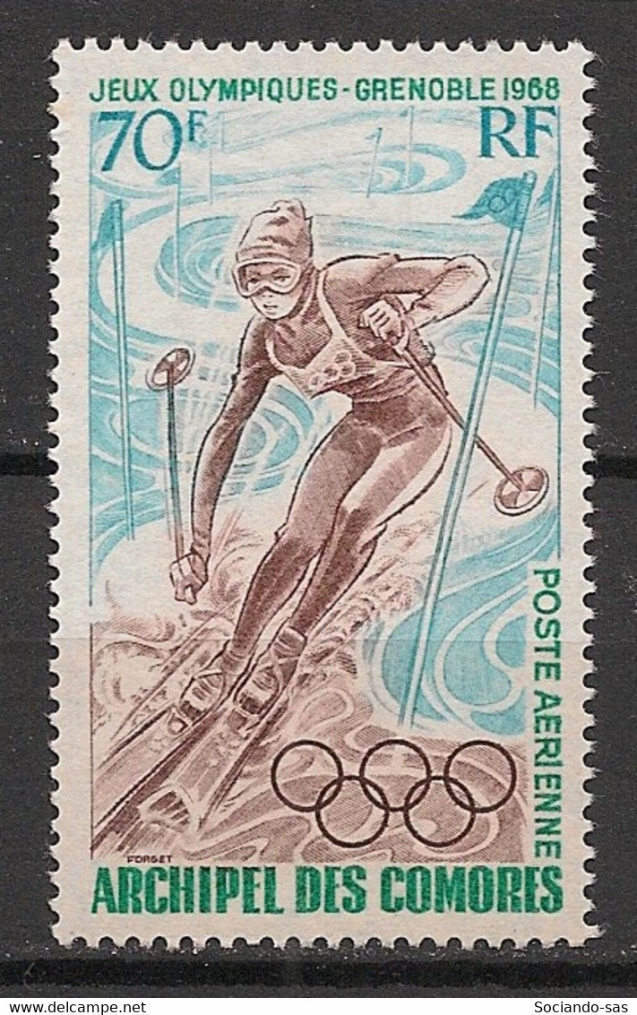 COMORES - 1968 - Poste Aérienne PA N°YT. 22 - Grenoble / Olympics - Neuf Luxe ** / MNH / Postfrisch - Invierno 1968: Grenoble