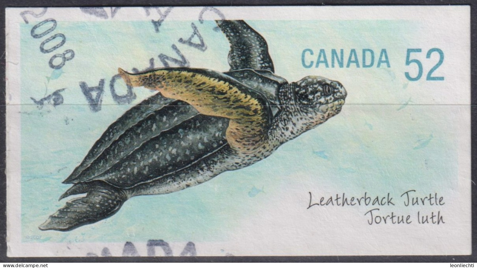 2007 Kanada ° Mi:CA 2431, Sn:CA 2233, Yt:CA 2310, Leatherback Sea Turtle (Dermochelys Coriacea) - Usati