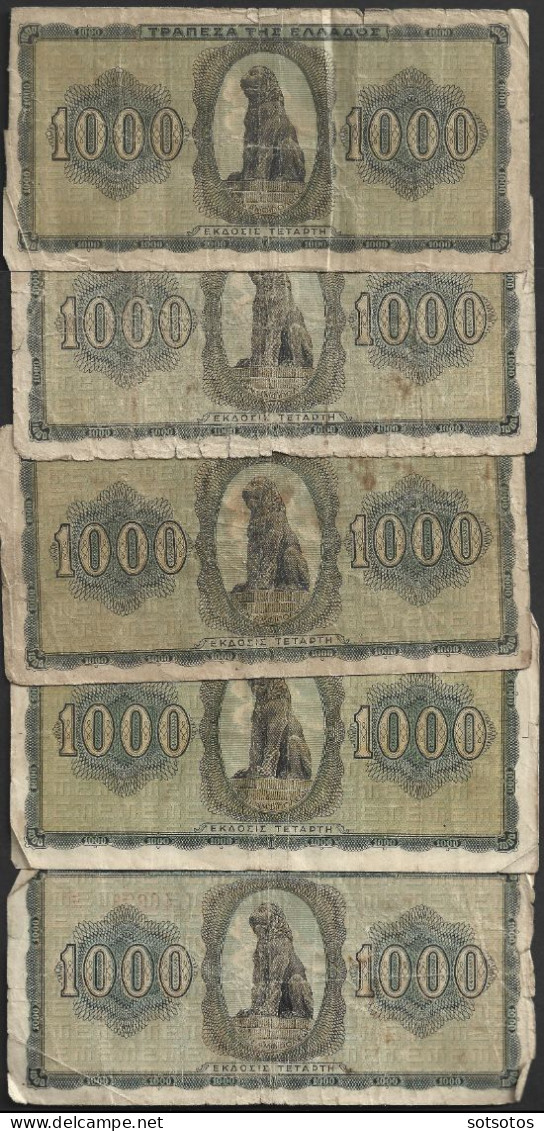 Greece 1926-1978 - 26 banknotes (+ 1 rare in fair condition and stripe of five "People's Lottery of 2004)  - Various dat