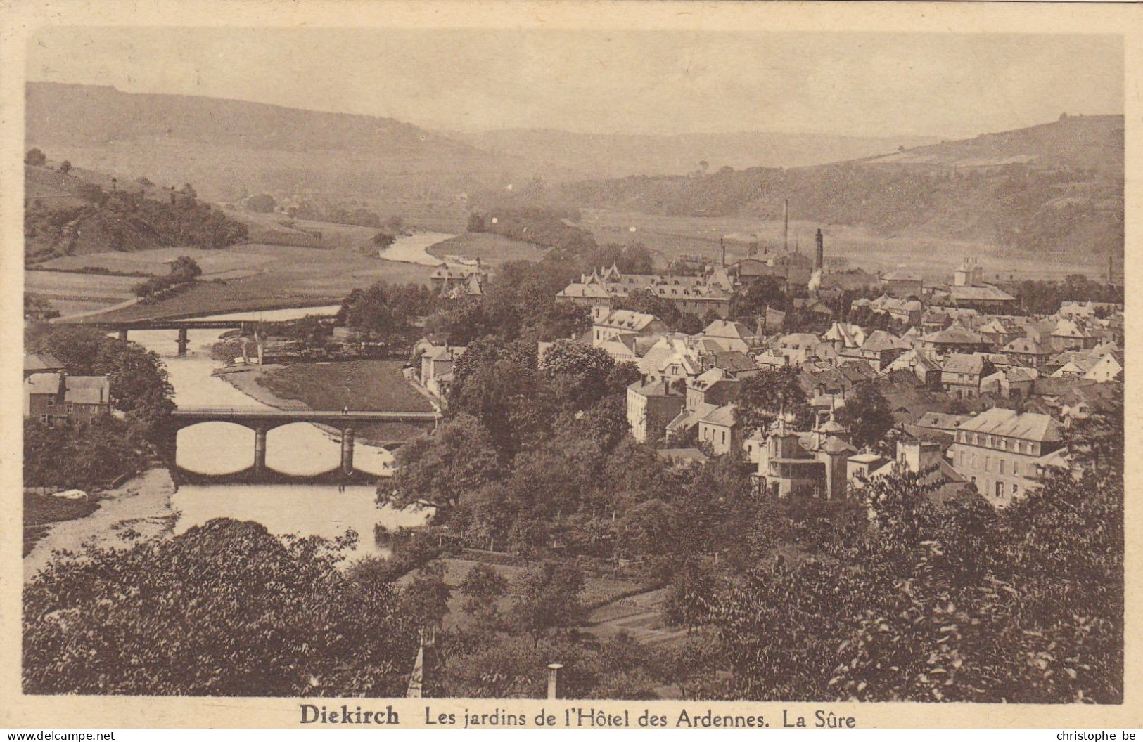 Diekirch, Les Jardins De L'Hotel Des Ardennes, La Sûre (pk87251) - Diekirch