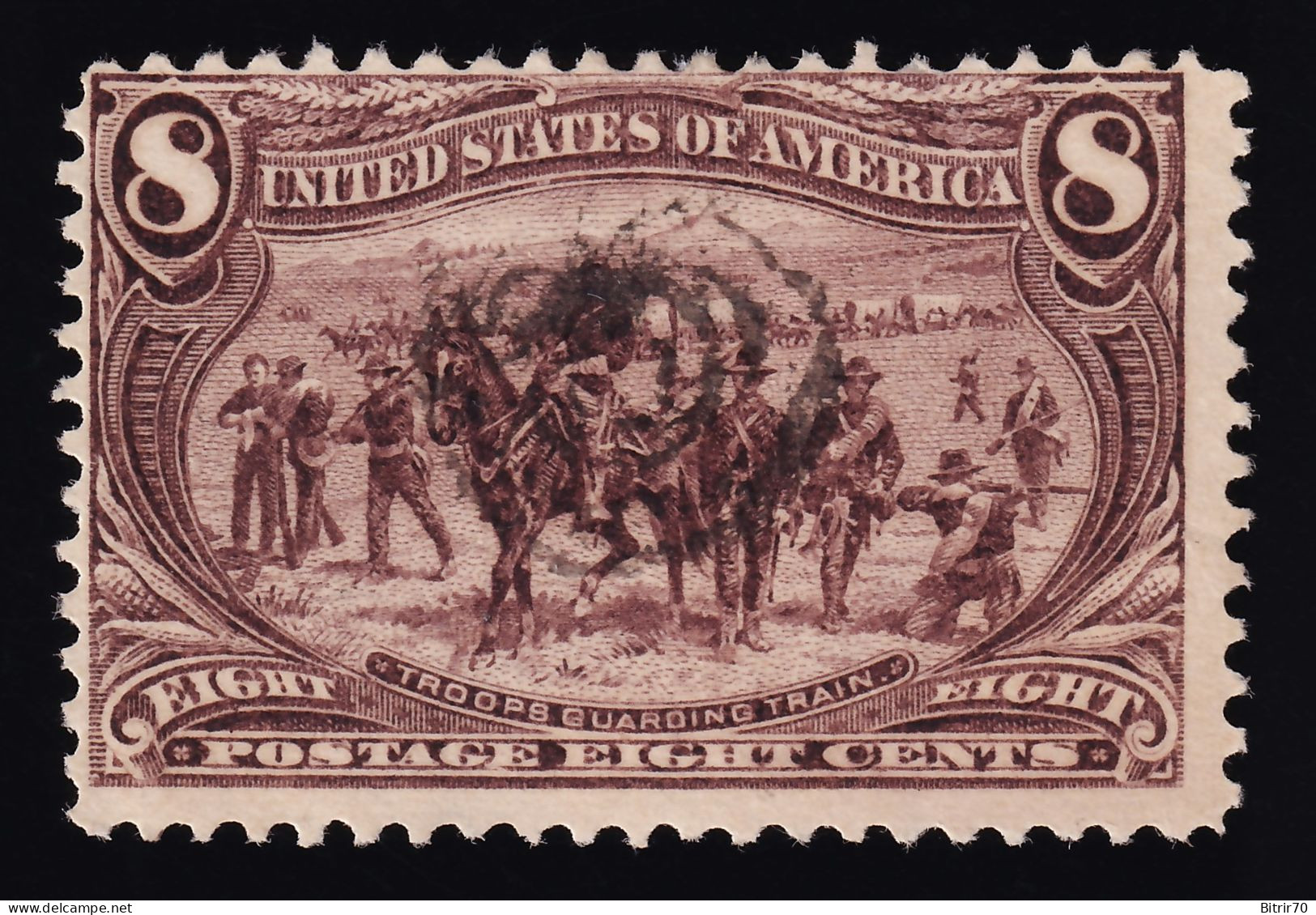 Estados Unidos, 1898  Scott. 289, 8 ¢.  Violet Brown - Used Stamps