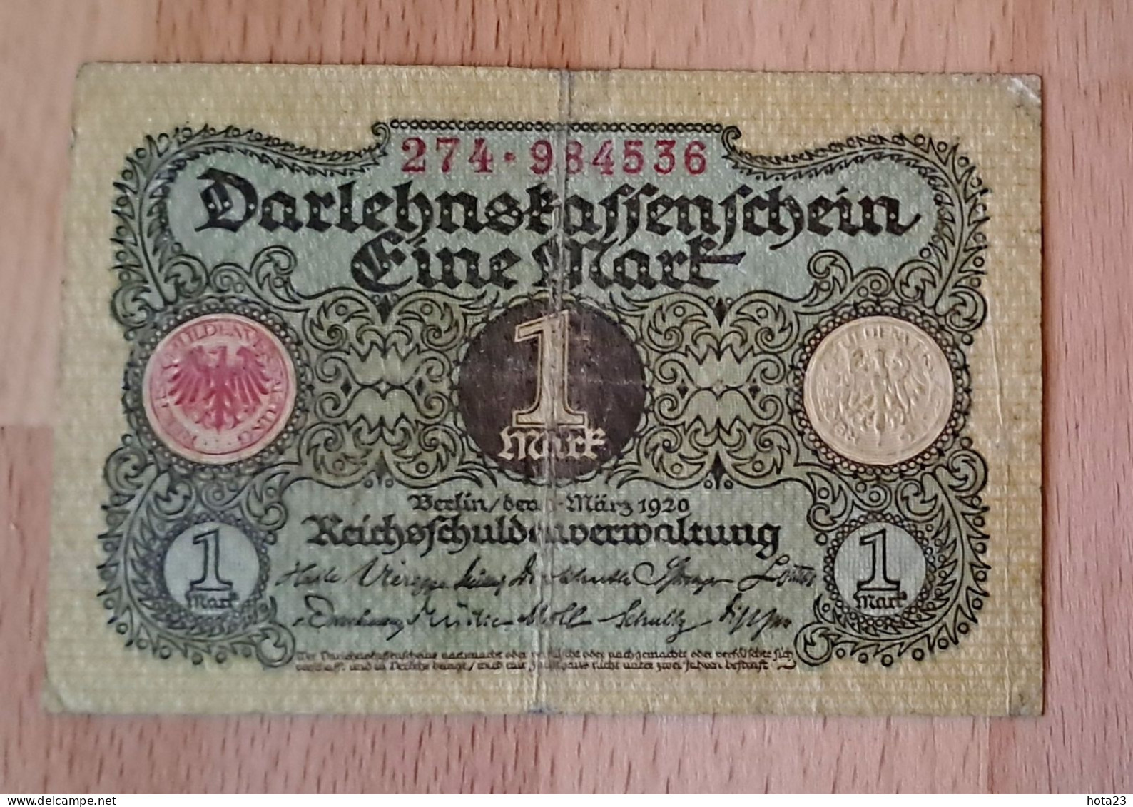 Germany  Allemagne, 1 MARK 01/03/1920 - 1 Mark