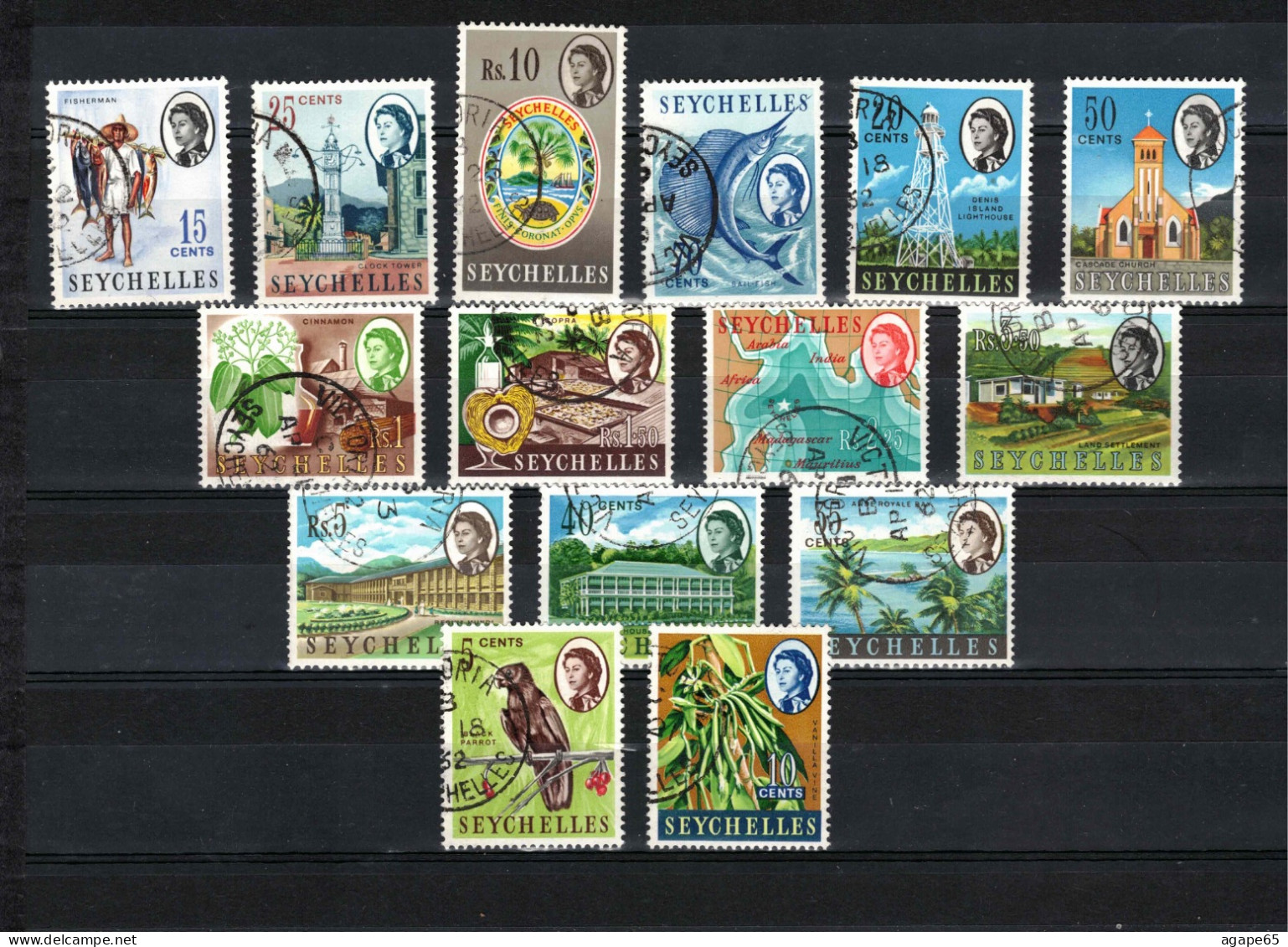 Seychelles - Queen Elizabeth II - 1962-68 Lot - Seychelles (...-1976)