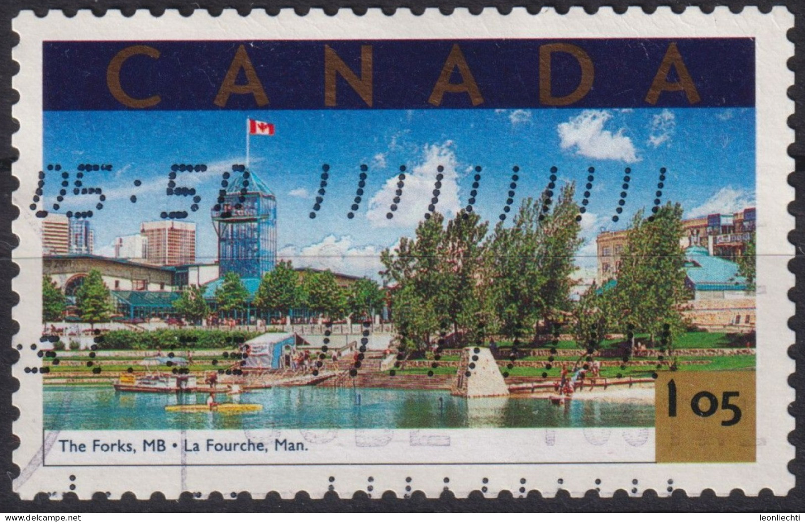 2001 Kanada ° Mi:CA 1985, Sn:CA 1904a, Yt:CA 1868, The Forks, Manitoba, Tourist Attractions (1st Series) - Oblitérés