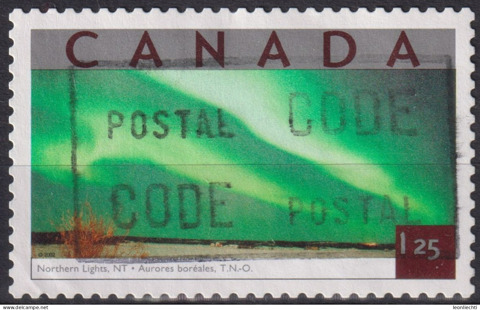 2002 Kanada ° Mi:CA 2059, Sn:CA 1953a, Yt:CA 1942, Northern Lights, Northwest Territories, Tourist Attractions - Used Stamps