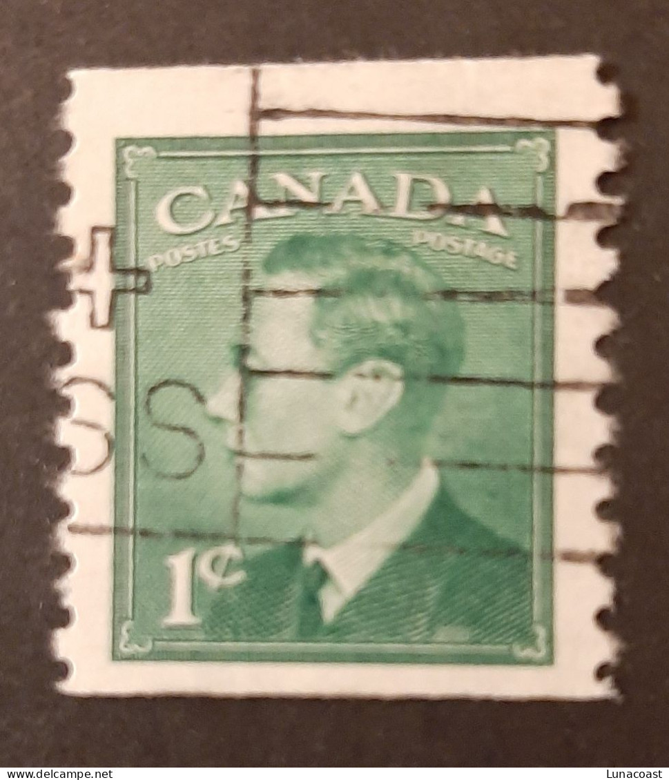 Canada 1948-1950  USED  Sc 280 And 297,    1c And 3c Coils, King George VI - Used Stamps