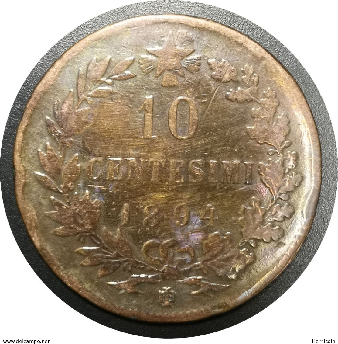 Monnaie Italie - 1894 "BI" - 10 Centesimi Umberto Ier - 1878-1900 : Umberto I