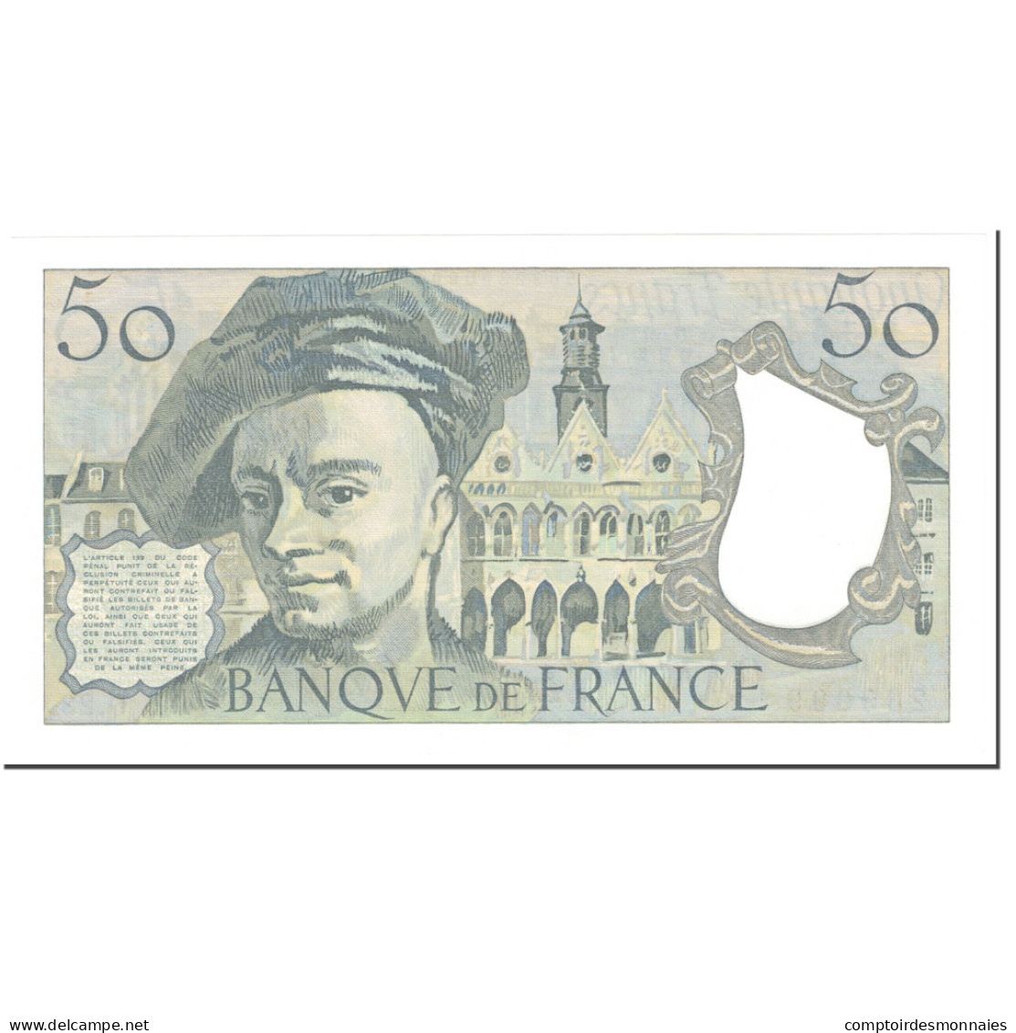 France, 50 Francs, Quentin De La Tour, 1981, Undated (1981), NEUF, Fayette:67.7 - 50 F 1976-1992 ''quentin De La Tour''