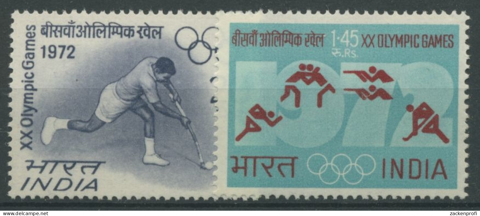 Indien 1972 Olympia Sommerspiele München 538/39 Postfrisch - Neufs