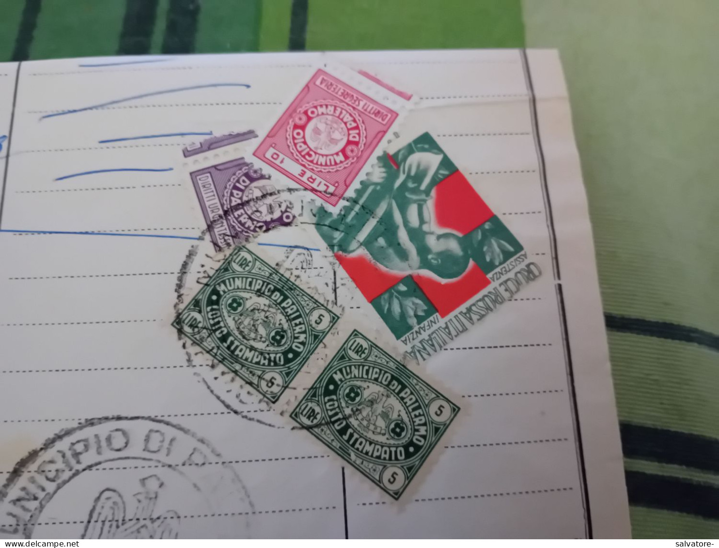 MARCA DA BOLLO CROCE ROSSA ITALIANA + ALTRE  4 - 1958 - Revenue Stamps