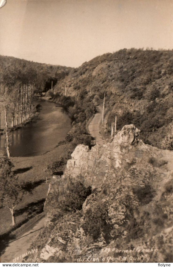 Pont D'ouilly - Carte Photo - Route - L'orne Et Le Rocher Du Lion - Photo DESAUNAY , Condé - Pont D'Ouilly