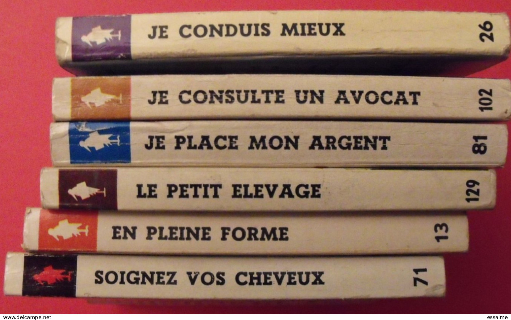 Lot De 6 Marabout Flash 1959-63. Soignez Vos Cheveux En Forme Petit élevage Je Place Mon Argent Avocat Conduis Mieux - Bücherpakete