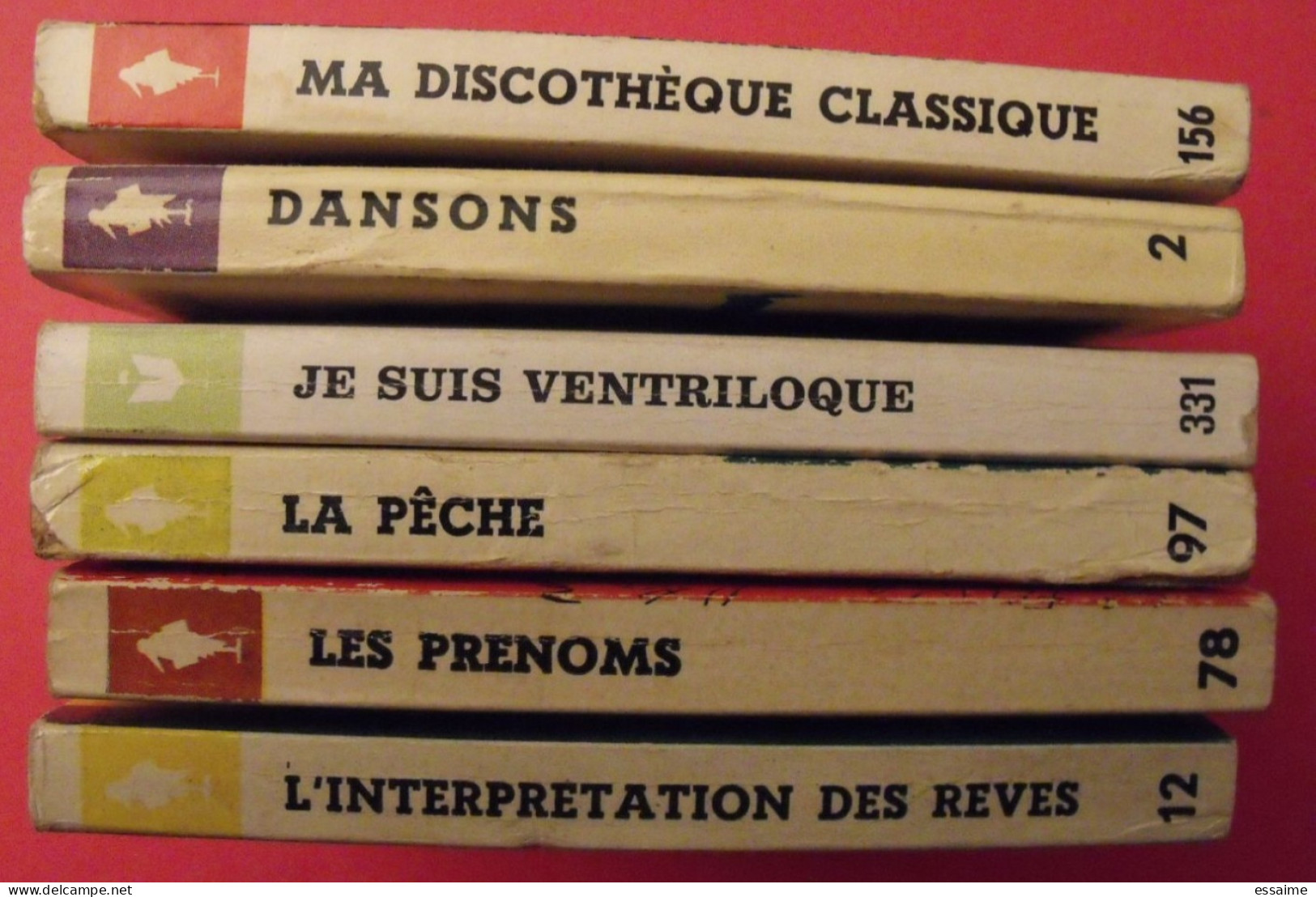 Lot De 6 Marabout Flash 1959-71. Interprétation Des Rêves Prénoms Pêche Ventriloque Dansons Discothèque Classique - Paquete De Libros