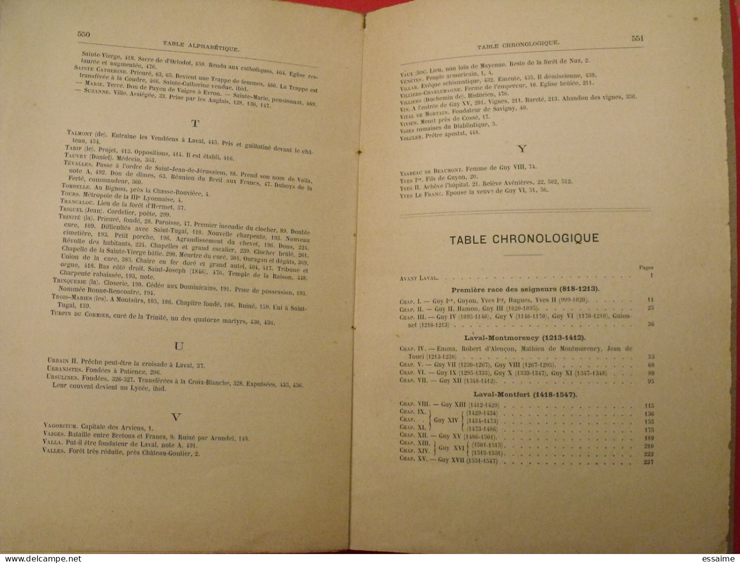 Histoire de Laval par Couanier de Launay. Chailland 1894. Mayenne