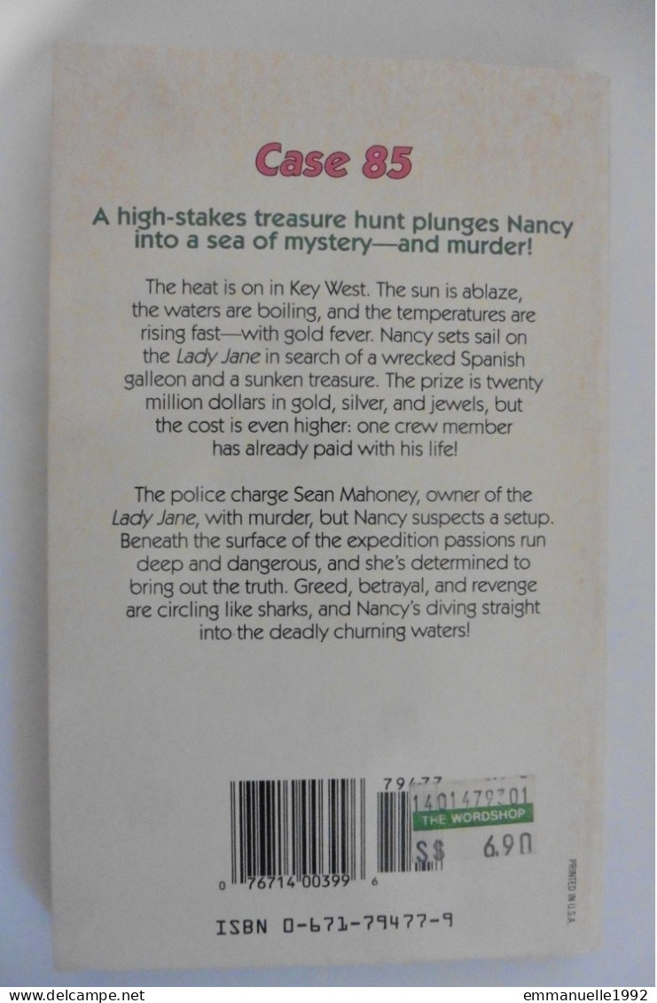 The Nancy Drew Files Case 85 Sea Of Suspicion Carolyn Keene 1993 Paperback Books - English - Dramas Policiacos