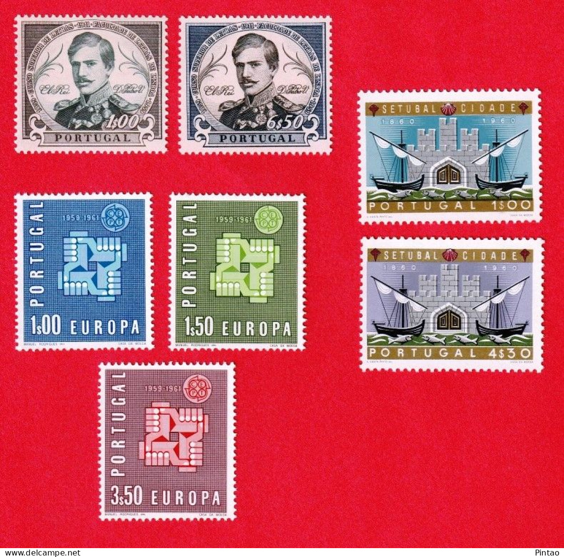PTS14706r- PORTUGAL 1961 Nº 874_ 880- MNH_ ANO COMPLETO - Annate Complete