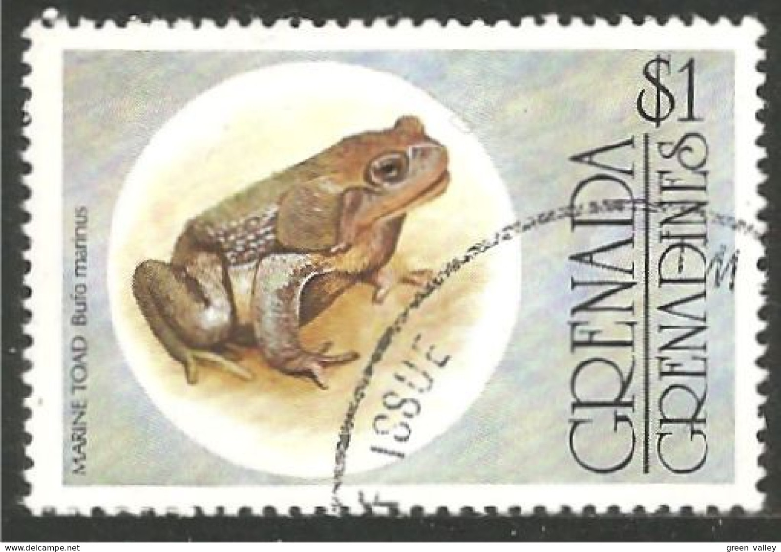 RP-12 Grenada $1.00 Grenouille Frog Rana Kikker Frosch - Kikkers