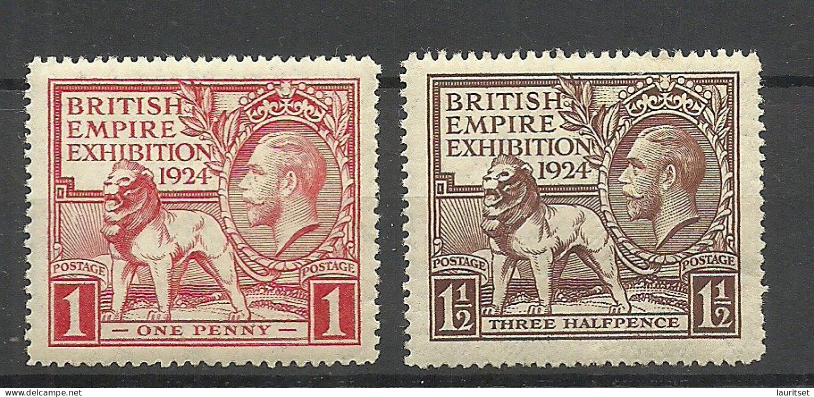 ENGLAND Great Britain 1924 Michel 166 - 167 MNH - Neufs